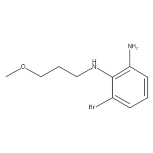 6-bromo-N1-(3-methoxypropyl)benzene-1,2-diamine结构式