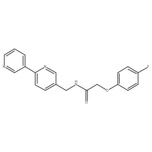 N-([2,3'-bipyridin]-5-ylmethyl)-2-(4-fluorophenoxy)acetamide结构式