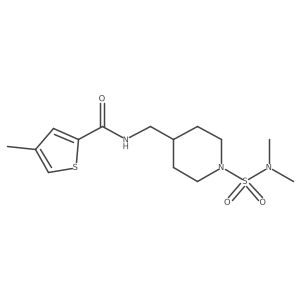 N-((1-(N,N-dimethylsulfamoyl)piperidin-4-yl)methyl)-4-methylthiophene-2-carboxamide Structure