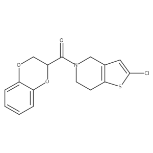 (2-chloro-6,7-dihydrothieno[3,2-c]pyridin-5(4H)-yl)(2,3-dihydrobenzo[b][1,4]dioxin-2-yl)methanone Structure