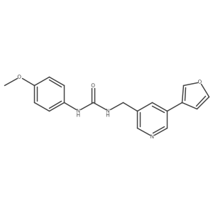 1-((5-(Furan-3-yl)pyridin-3-yl)methyl)-3-(4-methoxyphenyl)urea结构式