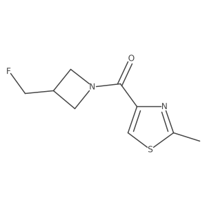 (3-(Fluoromethyl)azetidin-1-yl)(2-methylthiazol-4-yl)methanone Structure