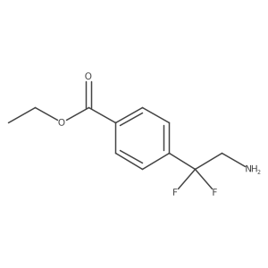 Ethyl 4-(2-amino-1,1-difluoroethyl)benzoate Structure