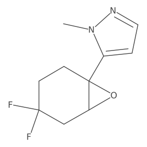 5-{4,4-difluoro-7-oxabicyclo[4.1.0]heptan-1-yl}-1-methyl-1H-pyrazole Structure