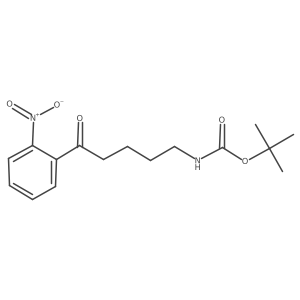 tert-Butyl N-[5-(2-nitrophenyl)-5-oxopentyl]carbamate结构式
