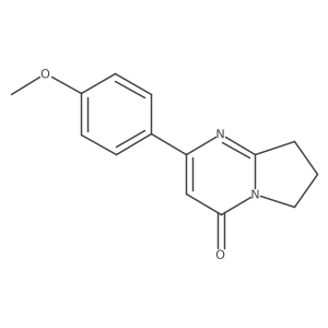 2-(4-Methoxyphenyl)-4H,6H,7H,8H-pyrrolo[1,2-a]pyrimidin-4-one结构式