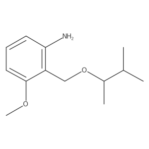 3-Methoxy-2-{[(3-methylbutan-2-yl)oxy]methyl}aniline Structure