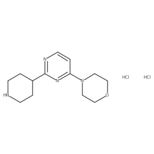4-[2-(Piperidin-4-yl)pyrimidin-4-yl]morpholine dihydrochloride结构式