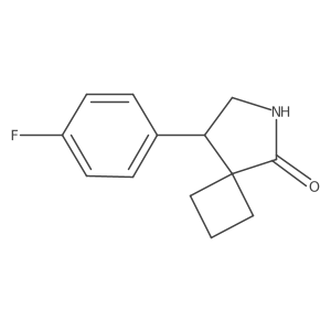 8-(4-Fluorophenyl)-6-azaspiro[3.4]octan-5-one结构式