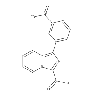1-(3-Nitrophenyl)imidazo[1,5-a]pyridine-3-carboxylic acid结构式
