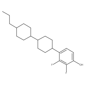 2,3-Difluoro-4-(4'-propyl[1,1'-bicyclohexyl]-4-yl)phenol结构式