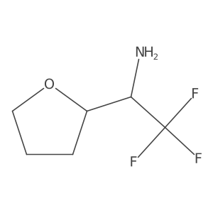 (1S)-2,2,2-Trifluoro-1-(tetrahydrofuran-2-YL)ethan-1-amine结构式