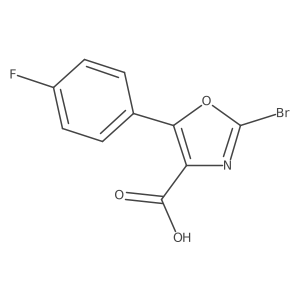 2-Bromo-5-(4-fluorophenyl)oxazole-4-carboxylic acid Structure