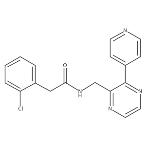 2-(2-chlorophenyl)-N-{[3-(pyridin-4-yl)pyrazin-2-yl]methyl}acetamide Structure