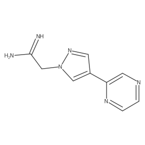 2-(4-(pyrazin-2-yl)-1H-pyrazol-1-yl)acetimidamide Structure
