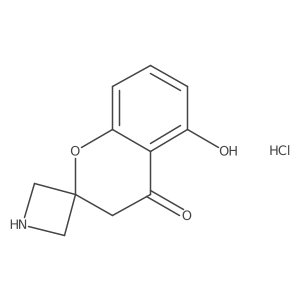 5'-Hydroxyspiro[azetidine-3,2'-chroman]-4'-one hydrochloride结构式