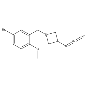 3-Azido-1-(5-bromo-2-methoxybenzyl)azetidine结构式