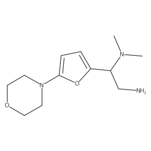 N1,N1-dimethyl-1-(5-morpholinofuran-2-yl)ethane-1,2-diamine Structure
