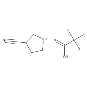 Pyrrolidine-3-carbonitrile 2,2,2-trifluoroacetate Structure