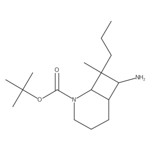 Tert-butyl 7-amino-8-methyl-8-propyl-2-azabicyclo[4.2.0]octane-2-carboxylate Structure