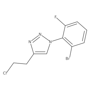 1-(2-bromo-6-fluorophenyl)-4-(2-chloroethyl)-1H-1,2,3-triazole结构式
