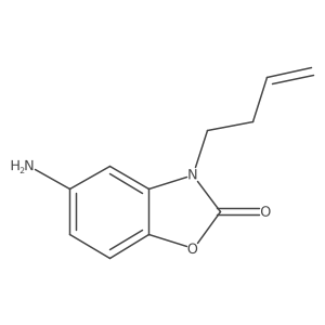 5-Amino-3-(but-3-en-1-yl)-2,3-dihydro-1,3-benzoxazol-2-one Structure