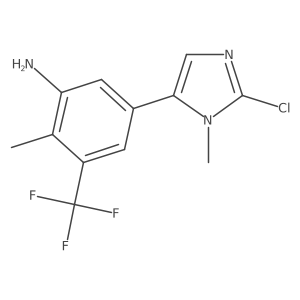 5-(2-chloro-1-methyl-1H-imidazol-5-yl)-2-methyl-3-(trifluoromethyl)aniline Structure