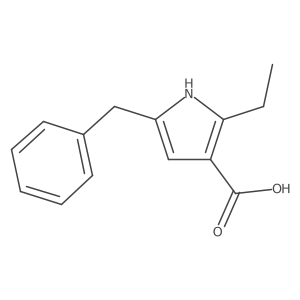 5-Benzyl-2-ethyl-1H-pyrrole-3-carboxylic acid Structure