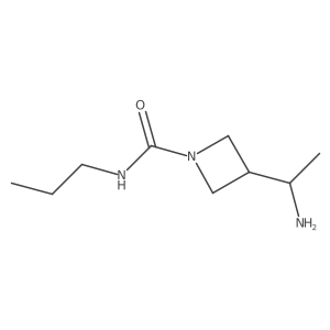 3-(1-aminoethyl)-N-propylazetidine-1-carboxamide Structure