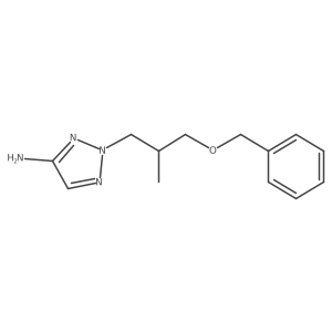 2-[3-(benzyloxy)-2-methylpropyl]-2H-1,2,3-triazol-4-amine结构式