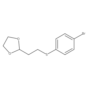 2-{2-[(4-Bromophenyl)sulfanyl]ethyl}-1,3-dioxolane结构式