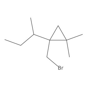 1-(Bromomethyl)-1-(butan-2-yl)-2,2-dimethylcyclopropane结构式