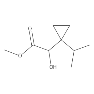 Methyl 2-hydroxy-2-[1-(propan-2-yl)cyclopropyl]acetate Structure