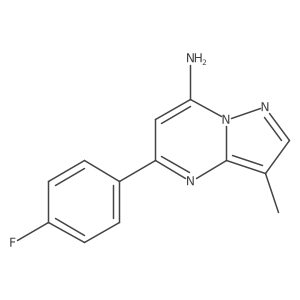 5-(4-Fluorophenyl)-3-methylpyrazolo[1,5-a]pyrimidin-7-amine结构式