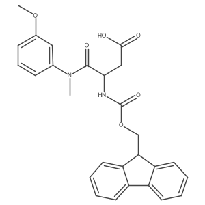 3-({[(9H-fluoren-9-yl)methoxy]carbonyl}amino)-3-[(3-methoxyphenyl)(methyl)carbamoyl]propanoic acid结构式