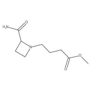 Methyl 4-(2-carbamoylazetidin-1-yl)butanoate Structure