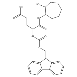 4-({[(9H-fluoren-9-yl)methoxy]carbonyl}amino)-4-[(2-hydroxycycloheptyl)carbamoyl]butanoic acid结构式
