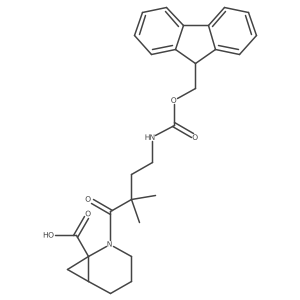 2-[4-({[(9H-fluoren-9-yl)methoxy]carbonyl}amino)-2,2-dimethylbutanoyl]-2-azabicyclo[4.1.0]heptane-1-carboxylic acid Structure