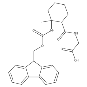 2-{[2-({[(9H-fluoren-9-yl)methoxy]carbonyl}amino)-2-methylcyclohexyl]formamido}acetic acid结构式