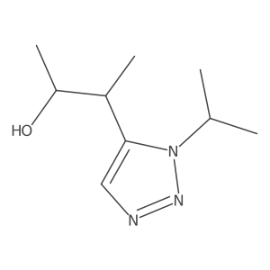 3-[1-(propan-2-yl)-1H-1,2,3-triazol-5-yl]butan-2-ol结构式