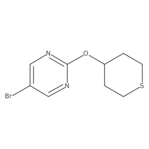 5-Bromo-2-(thian-4-yloxy)pyrimidine结构式