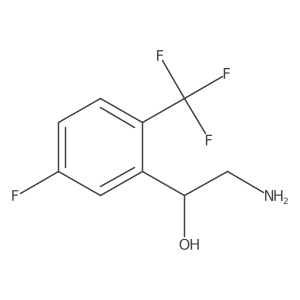 (1S)-2-amino-1-[5-fluoro-2-(trifluoromethyl)phenyl]ethan-1-ol Structure