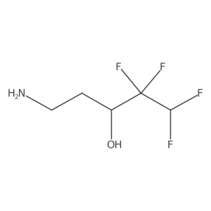 (3R)-5-amino-1,1,2,2-tetrafluoropentan-3-ol结构式