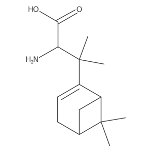 2-Amino-3-{6,6-dimethylbicyclo[3.1.1]hept-2-en-2-yl}-3-methylbutanoic acid结构式