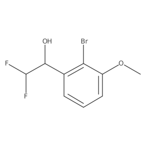 1-(2-Bromo-3-methoxyphenyl)-2,2-difluoroethan-1-ol结构式