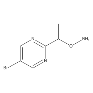 O-[1-(5-bromopyrimidin-2-yl)ethyl]hydroxylamine Structure