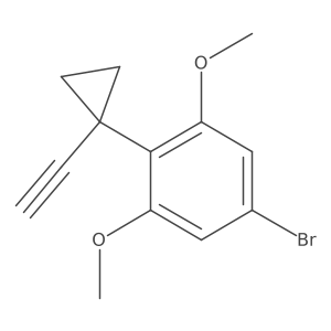 5-Bromo-2-(1-ethynylcyclopropyl)-1,3-dimethoxybenzene Structure