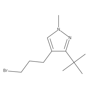 4-(3-bromopropyl)-3-tert-butyl-1-methyl-1H-pyrazole Structure