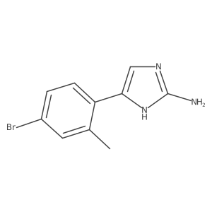 5-(4-bromo-2-methylphenyl)-1H-imidazol-2-amine Structure