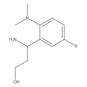 3-Amino-3-[2-(dimethylamino)-5-fluorophenyl]propan-1-ol Structure